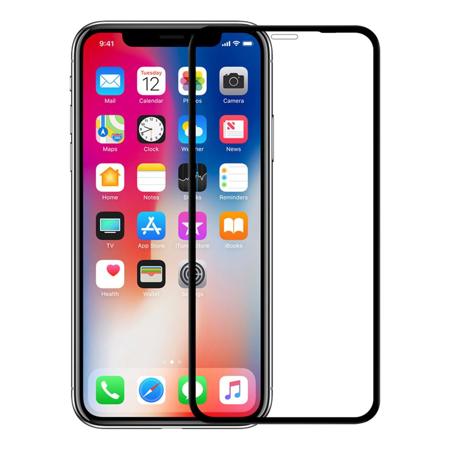 Dokonale sedící tvrzené sklo na iPhone X - 5D Full Glue Hybrid - černá
