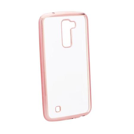Kryt ELECTRO Jelly pro LG K4 (2017) - růžovo/zlatý