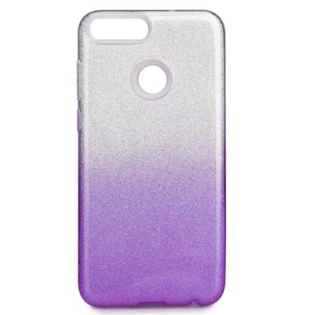 Kryt Shining pro Huawei P Smart - fialový/čirý