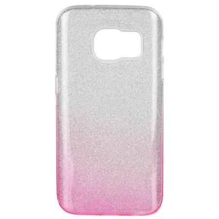 Kryt Shining pro Samsung Galaxy S7 Edge - růžový/čirý