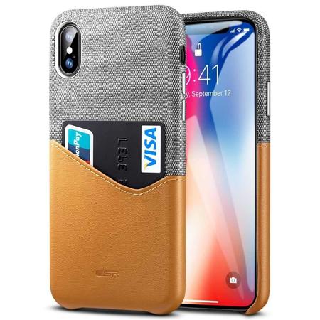 Kryt na iPhone XS Max - ESR Metro - hnědo/šedý