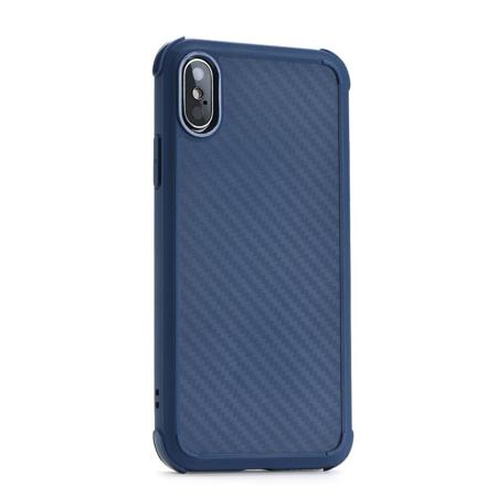 Kryt pro iPhone X - ROAR Carbon - modrý