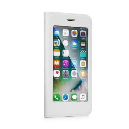 Pouzdro Full View Book na Huawei Y6 Prime 2018 - bílé