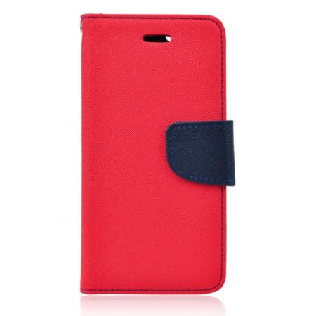 Pouzdro na Huawei Y6 Prime 2018 - Fancy Book - červená/námořnická modrá