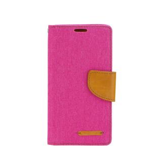 Pouzdro na Samsung Galaxy S10 Lite - Canvas Book - růžové/ hnědé