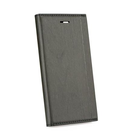 Pouzdro na iPhone 8 Plus - imitace dřeva - černé