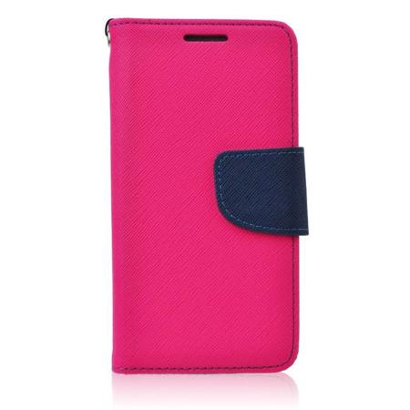Pouzdro na iPhone X - Fancy Book - růžovo-modré