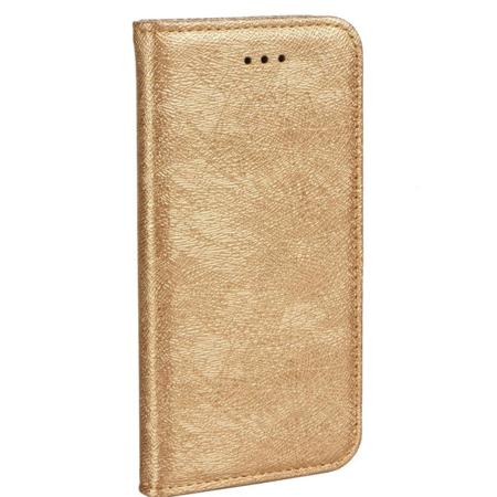 Pouzdro pro Huawei Y6 2017 - Magic Book Metallic - zlatá barva