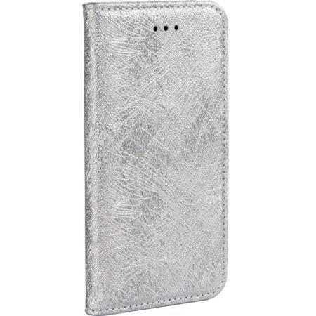 Pouzdro pro Xiaomi Redmi Note 4 - Magic Book Metallic - stříbrná barva
