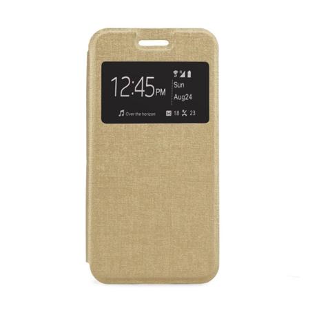 Pouzdro s okénkem pro iPhone 7 Plus - Zlaté