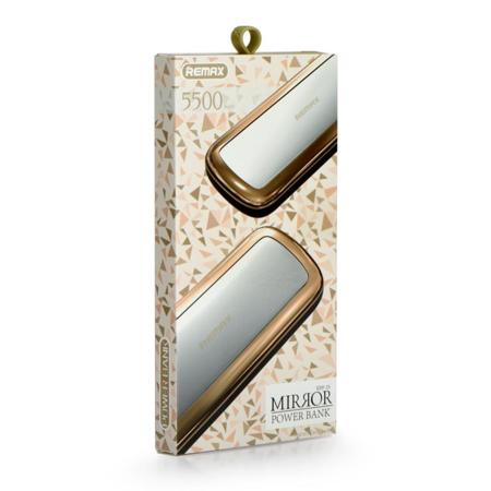 Power banka REMAX Mirror series RPP-35 5500mAh - Zlatá