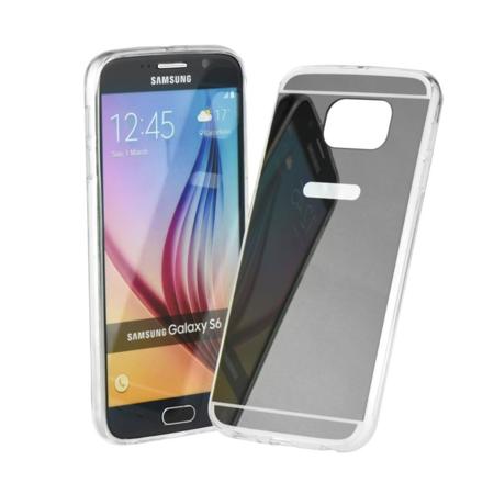 Zrcadlový kryt - Samsung Galaxy S6 Edge (G925) - Šedý